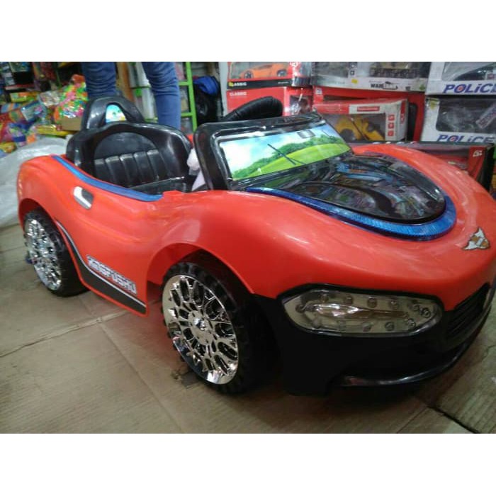 mobil mainan anak aki dua dinamo mobilan remote control