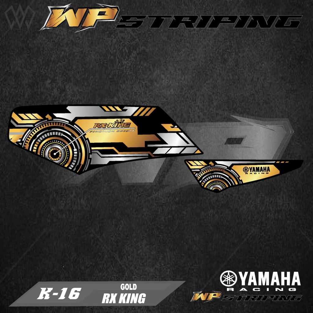 STRIPING RX KING - STIKER VARIASI LIST SKOTLET MOTOR YAMAHA RX KING - K-16