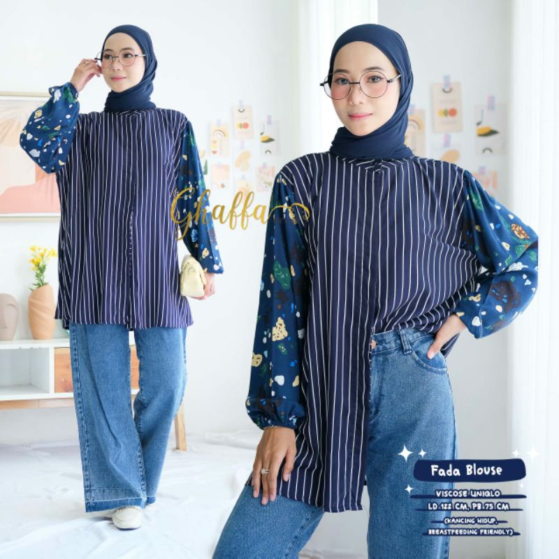 BELIZA BLEMI KIVI DILRA JAVAS KENAI KIMIKO LINSKI MIMA NAVIVA NEINA PAKITA PINTA REIVE RUMI POPITA ROMERI SYANINA BLOUSE BY GHAFFA | BAJU ATASAN BLOUSE JUMBO PREMIUM MOTIF POLKADOT BUNGA ABSTRAK OOTD KOREA STYLE KEKINIAN-Fada