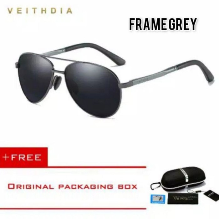Kacamata VEITHDIA pria clubM Polarized sunglasses 1306 kaca mata motor mobil anti silau riben