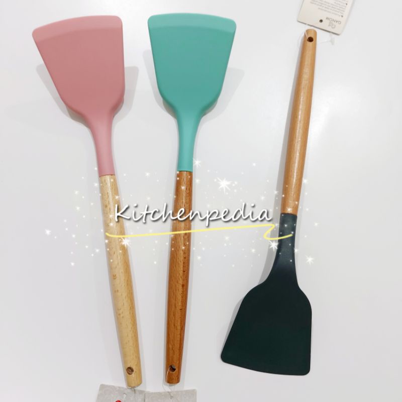 Sodet Spatula Silikon Shovel Sutil Pengaduk Adonan Masakan Tahan Panas SodetKecil