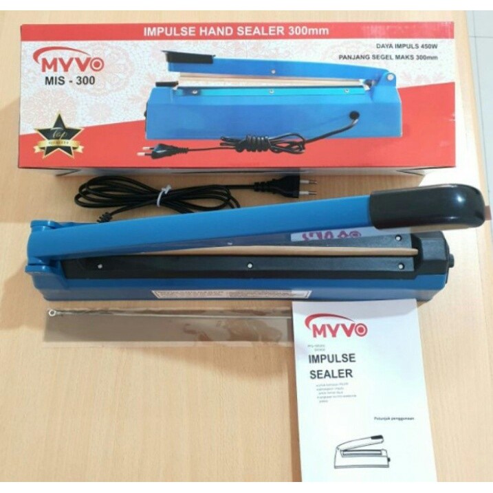 Myvo MIS-300 Impulse Hand Sealer/Press Body Plastik Listrik 300mm 30cm