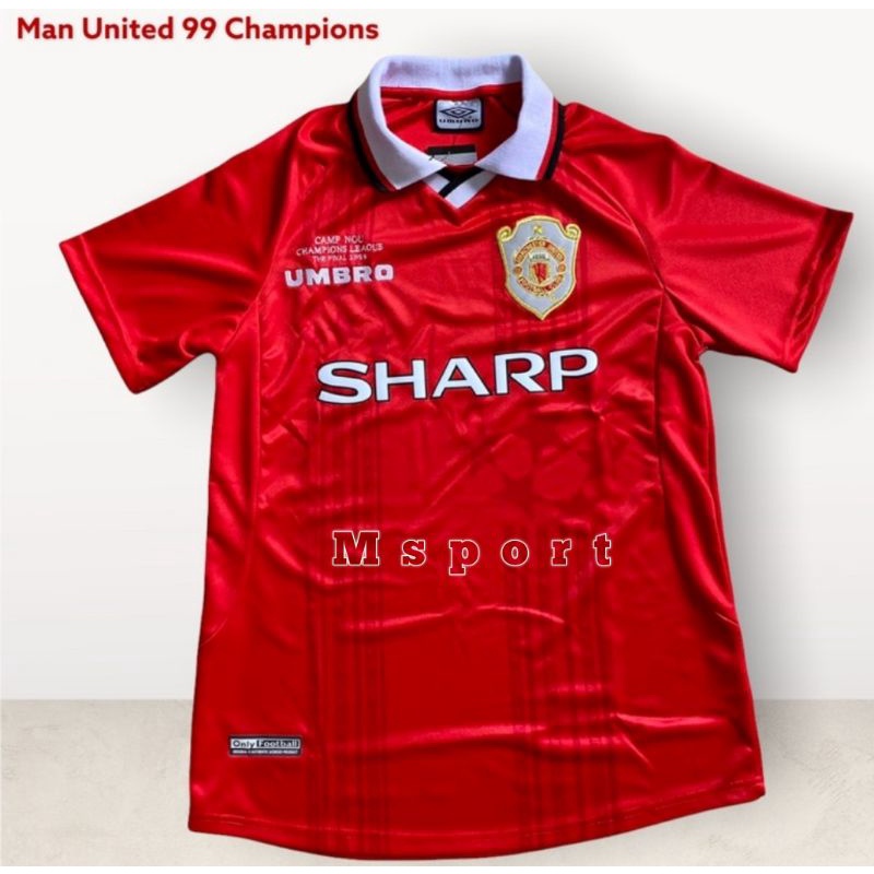 Jersey MU home 1999 retro champion final