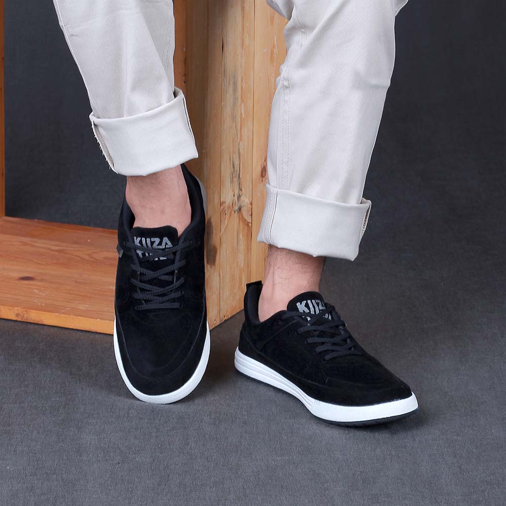 Justrue Sepatu Pria Sneakers Hitam Original 100% 225