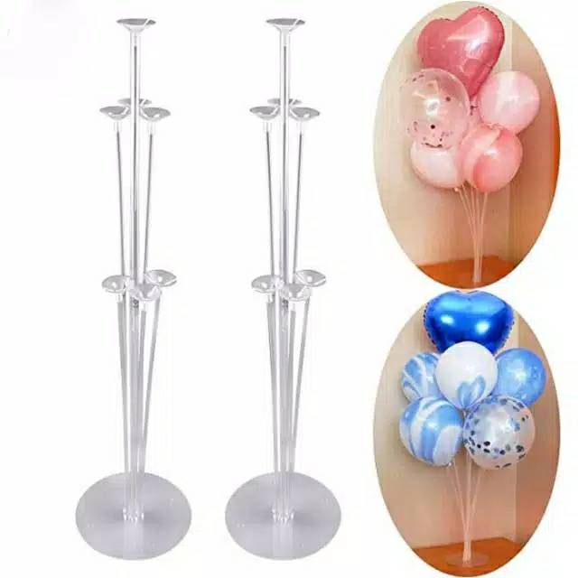 Stand Balon untuk 7 pcs Balon Foil Balon Latex / standing balon stick + cup