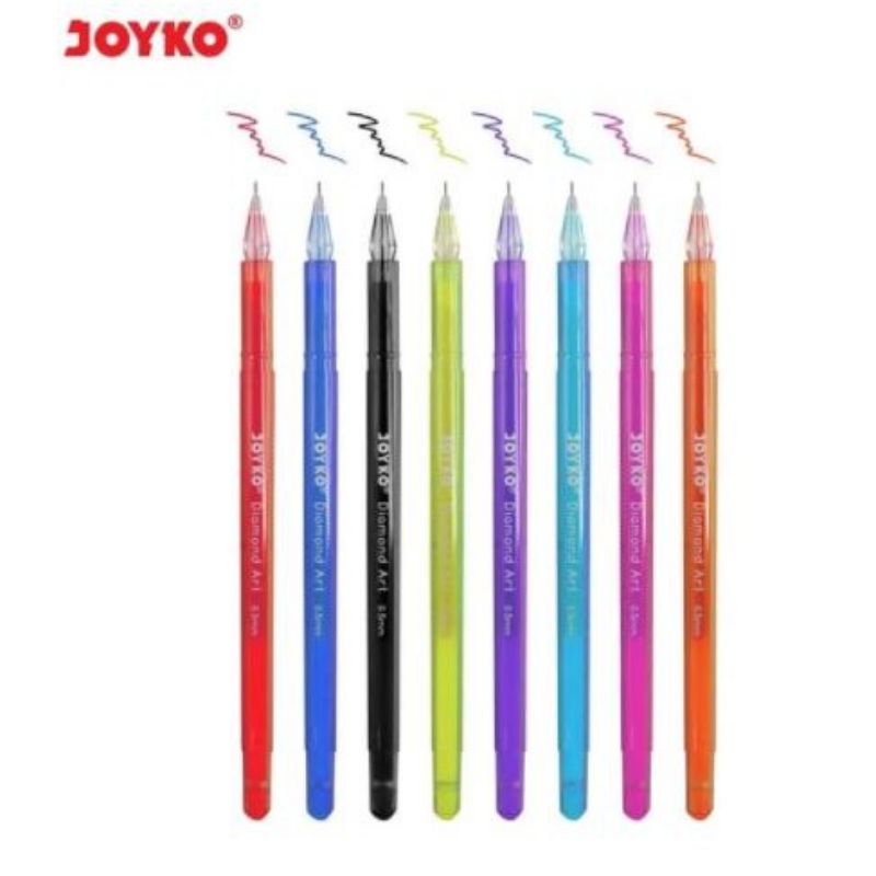 Gel Pen GPC-309S Diamond Art Joyko 8 Warna