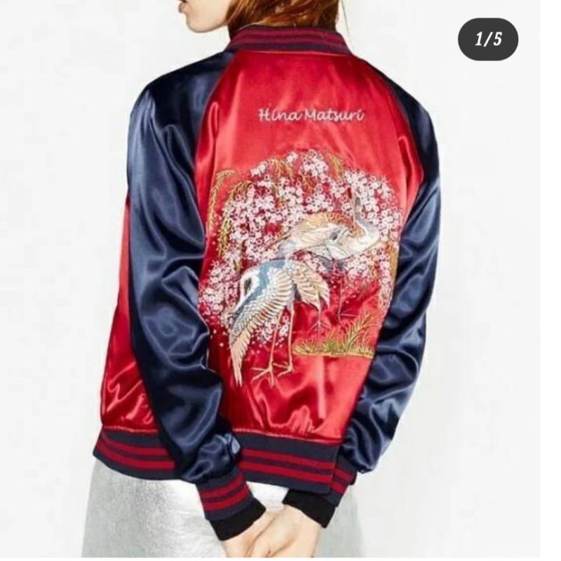 jacket sukajan zara embroidered