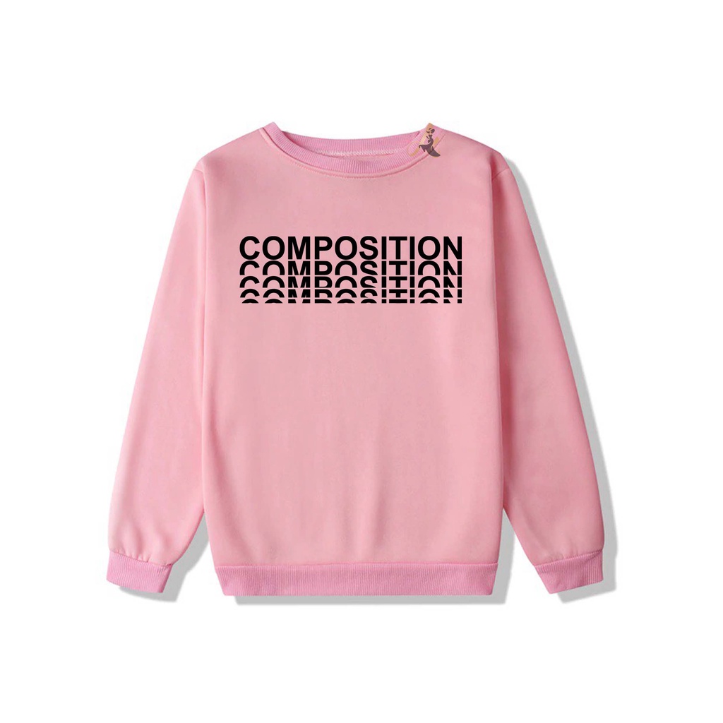 Sweater crewneck COMPOSITION sweater Pria dan wanita  distro polos