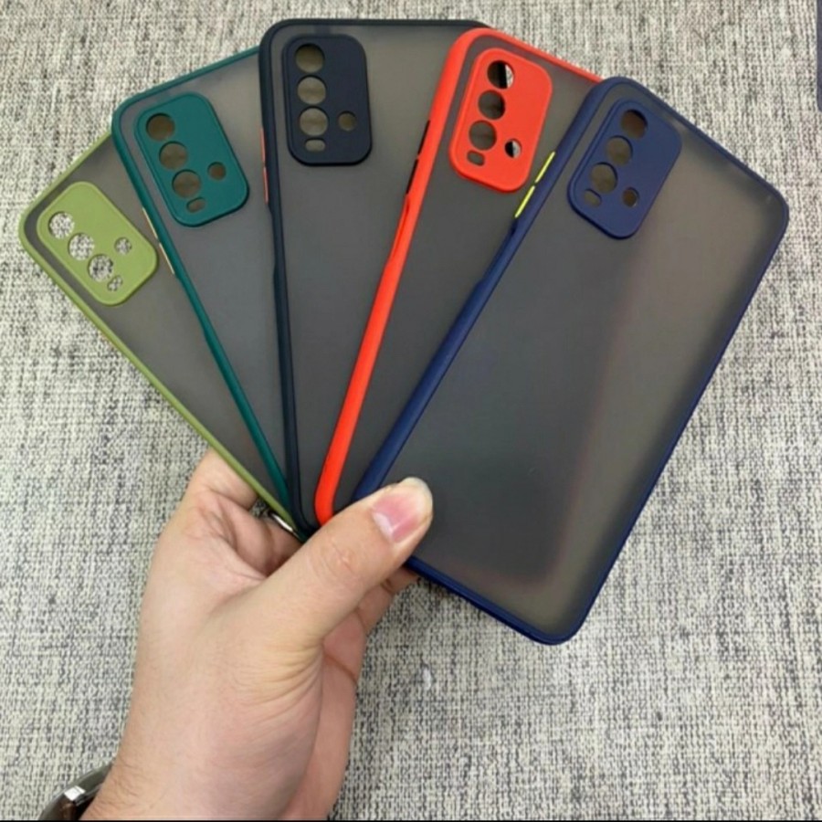 Xiaomi Redmi 9T Case Dove + Kamera Matte Transparan Fuze