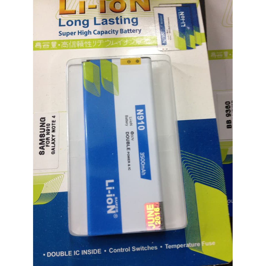 [termurah] Baterai Samsung Galaxy Note 4 N910 3500mah Super Li-Ion Double Ic
