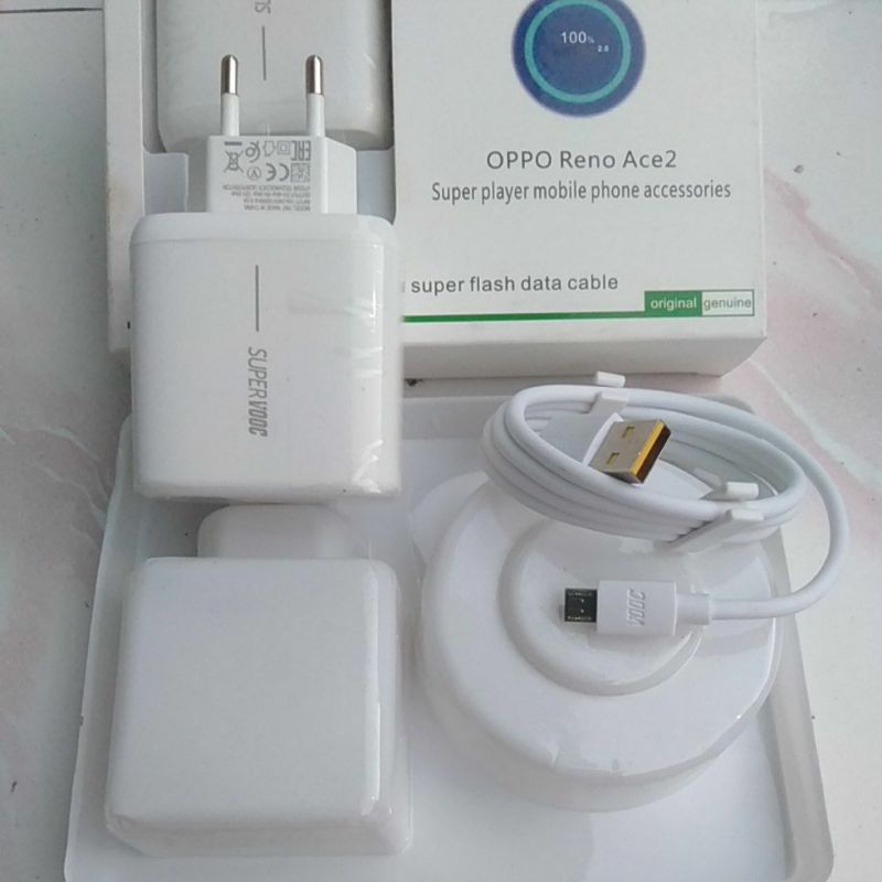 CHARGER OPPO Reno Ace 2 ORIGINAL 65w Micro USB Fast Charging