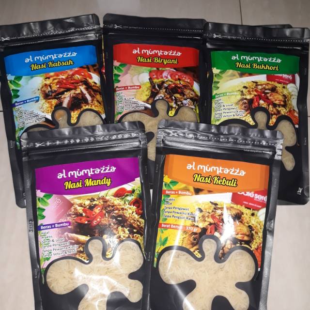 

Paket beras basmati / nasi mandy / kebuli / biryani / bukhori / kabsah