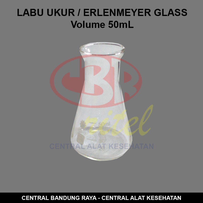 Gelas Labu Ukur / Erlenmeyer Glass Volume 50mL