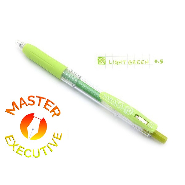 [Buah] Zebra Sarasa Clip JAPAN Light Green 0.5 Gel Ink Rollerball / Pen Jel Hijau Muda
