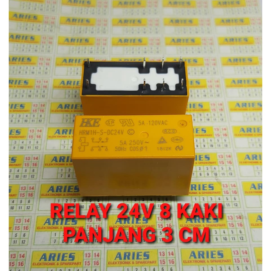 RELAY 24V 8 KAKI PANJANG 3 CM