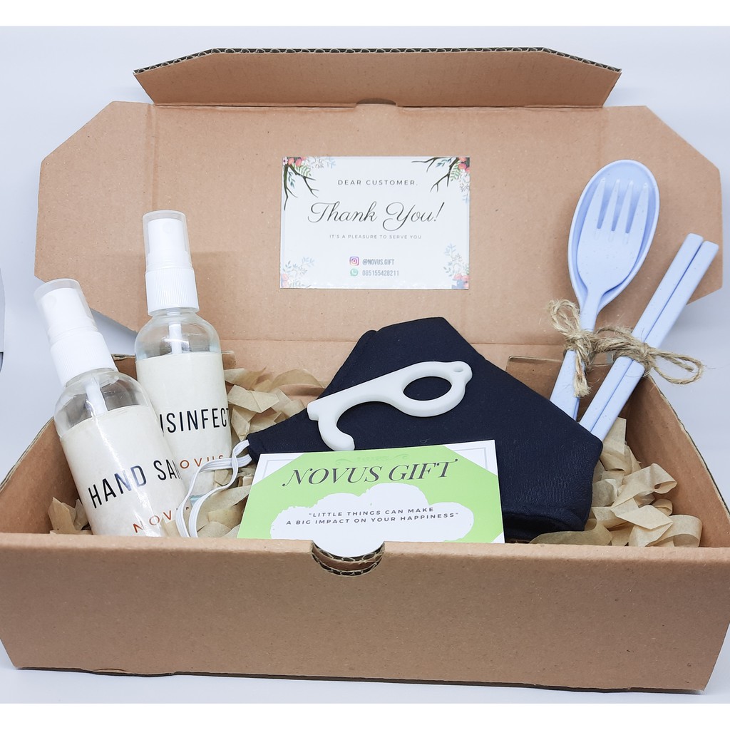 

Hampers New Normal KIt Gift Box Birthday Graduation Anniversary Wedding Gift Paket A