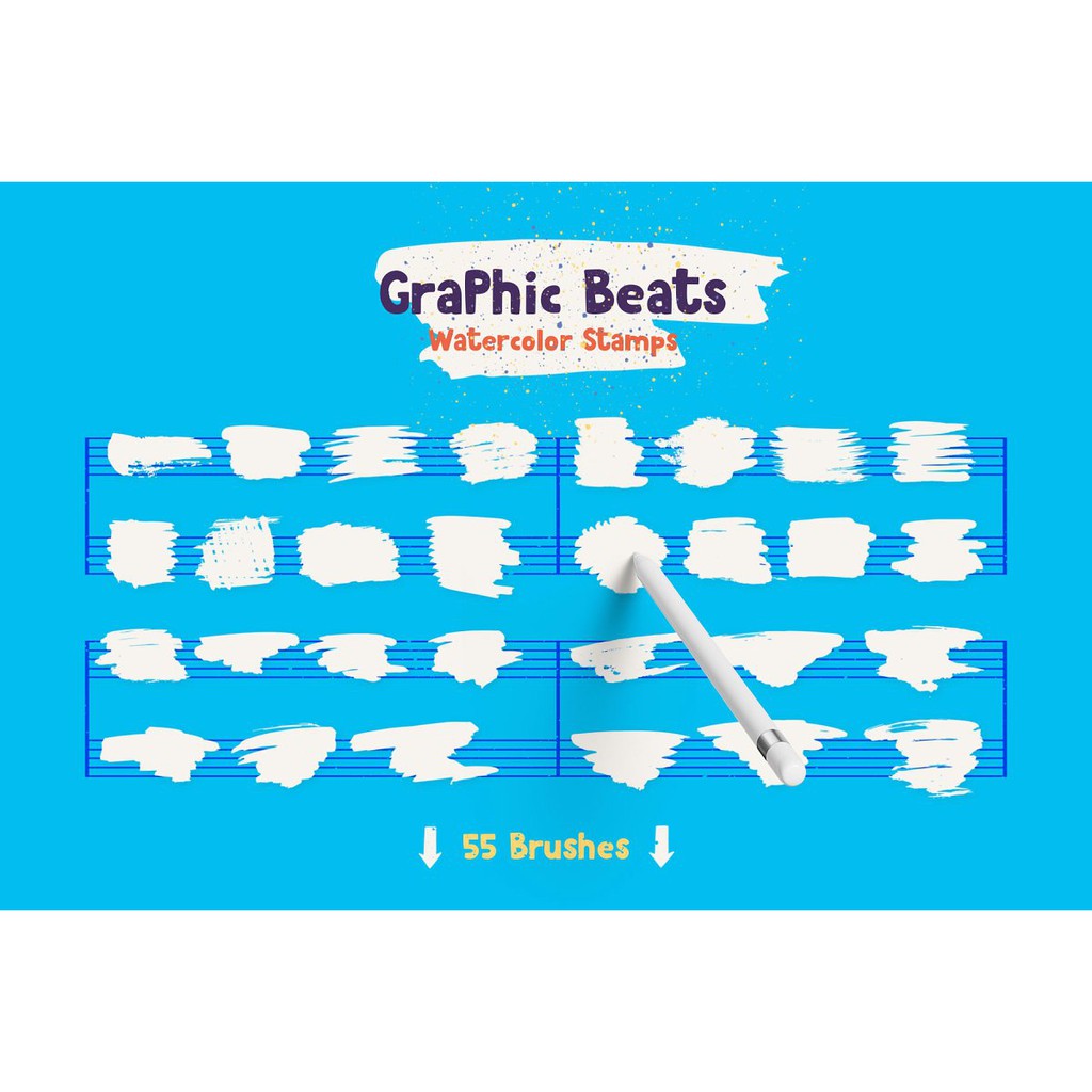 Procreate Brush - Graphic Beats Fun Brush Stamps for Procreate