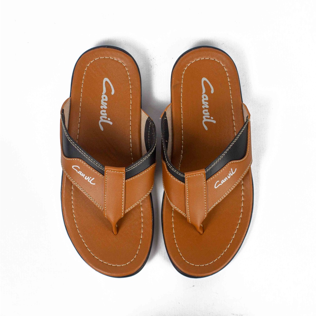 Sandal Jepit Pria Virale - Sandal Casual - Sandal Japit Pria CVL-01 TAN