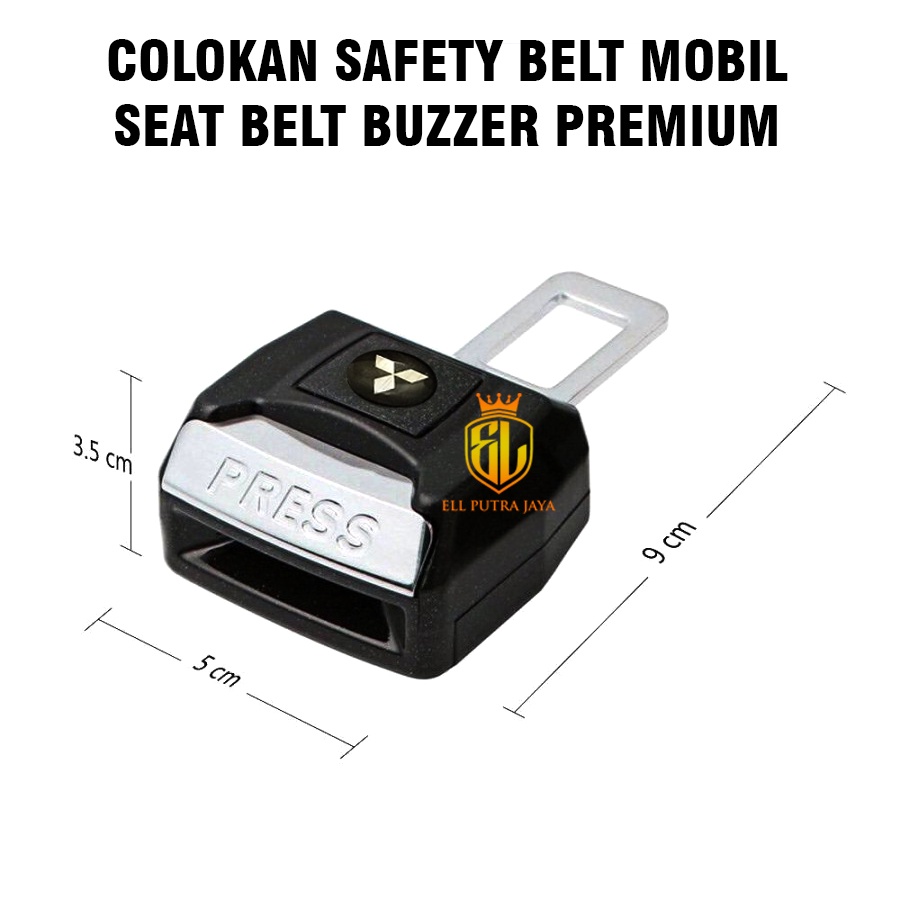 COLOKAN SAFETY BELT MOBIL / SEAT BELT BUZZER LOGO MITSUBISHI