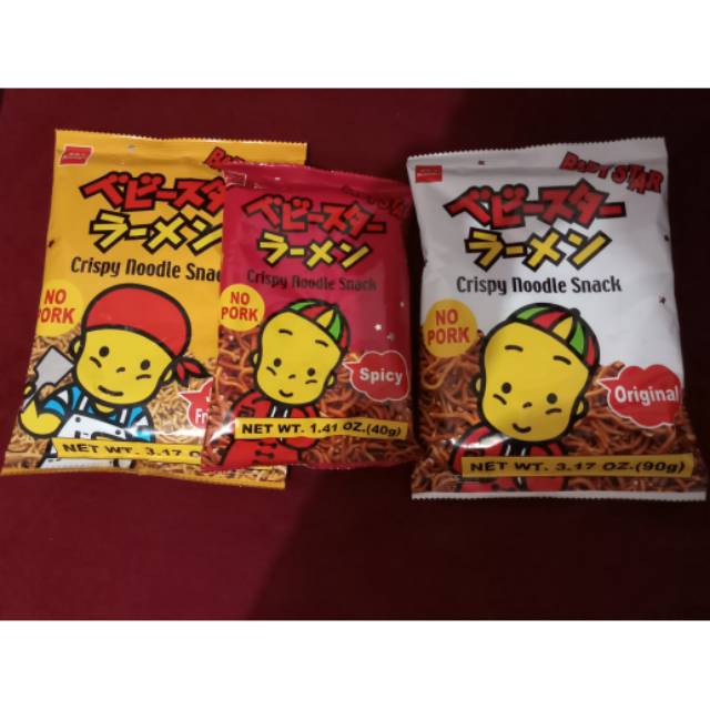

Oyatsu Baby Star Japanese Snack Crispy Noodle Snack Original Yakisoba Spicy Snek Jepang Mie