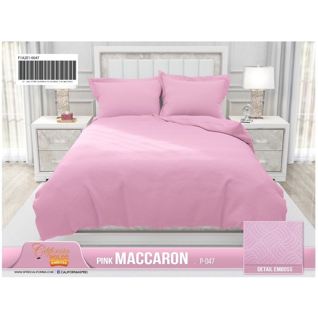 Sprei Polos California By My Love Pink Maccaron 160x200