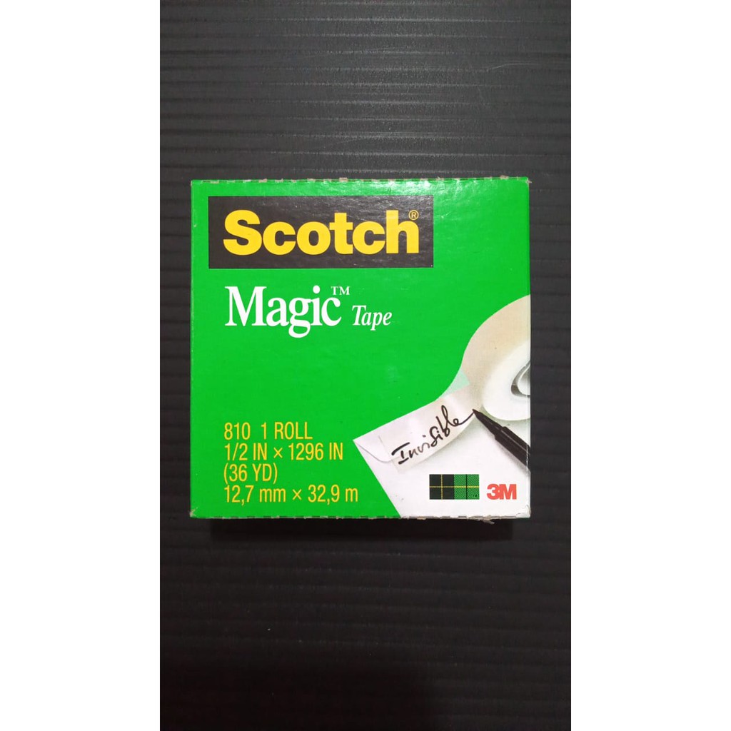 Refill Scotch Magic Tape 1/2 " / Solasi Transparan 3M 32,9 M / Scoth Matte Finish Magic Tape