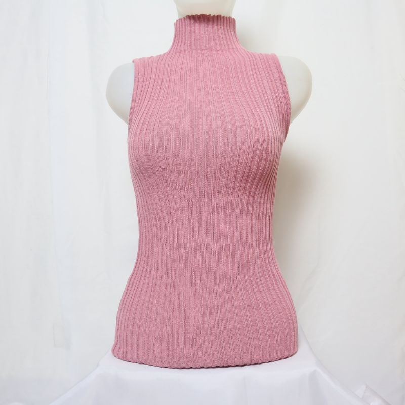 [TANK TOP TURTLENECK] LIDYA KNIT/ATASAN WANITA KEKINIAN BAHAN RAJUT/KOREAN STYLE