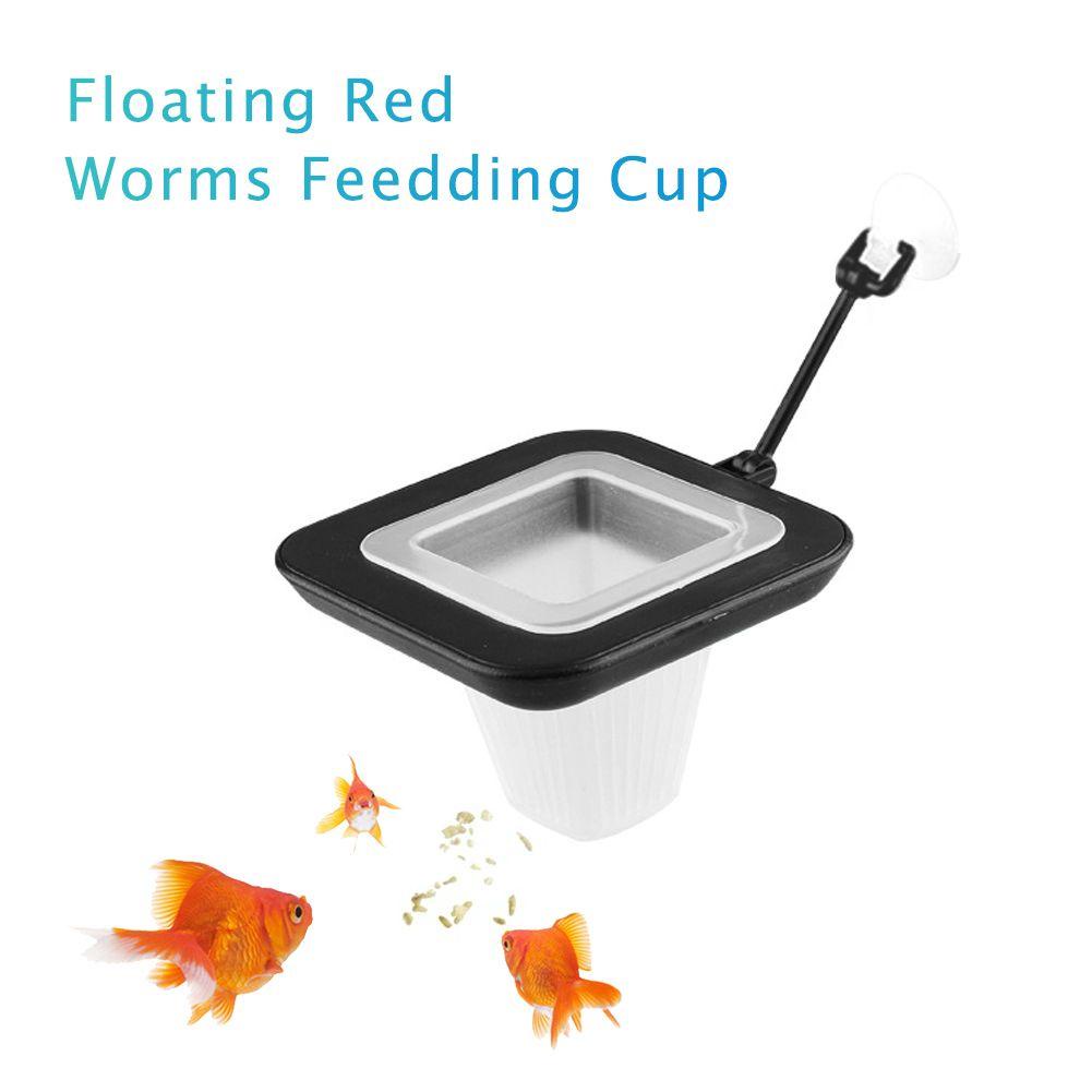 Solighter Fish Feeder High Quality Dengan Suction Cup Fish Tank Aksesori Red Worm Feeder