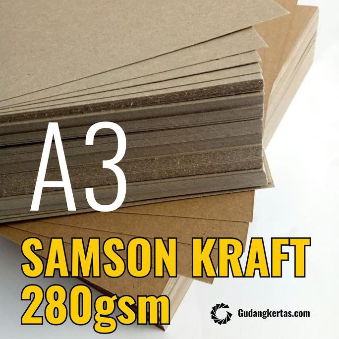 

Kertas Samson Kraft Tebal 280 gsm - Ukuran A3