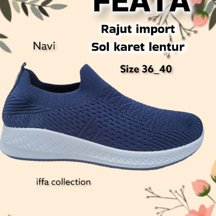 Terbaru.. sepatu rajut import feata redy di toko iffa collection