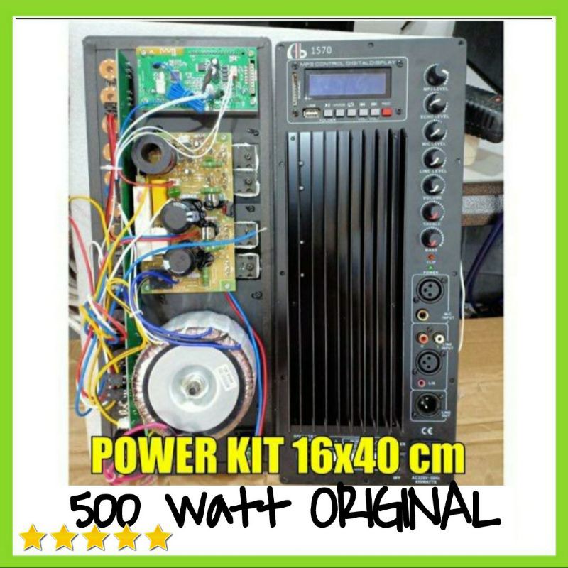 Power Kit 16x40 Cm 500 Watt AB Audiobulls Original Garansi 1 Tahun