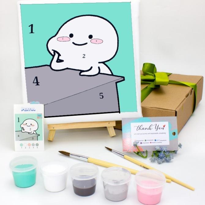 

[Painter'S Journey]Painting Kit Kanvas Set 20X20+Box/Set Melukis