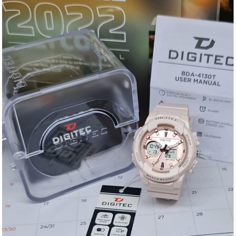 JAM TANGAN WANITA DIGITEC DA 4130 ORIGINAL DIGITEC 4130 RUBBER DA 4130