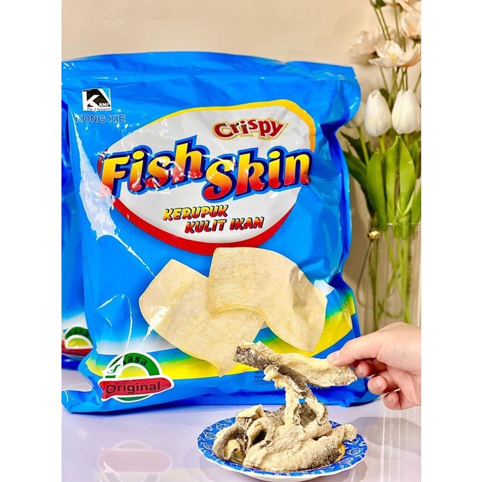 

Crispy Fish Skin / Kerupuk Kulit Ikan - Kong Kie Rasa original 600gr