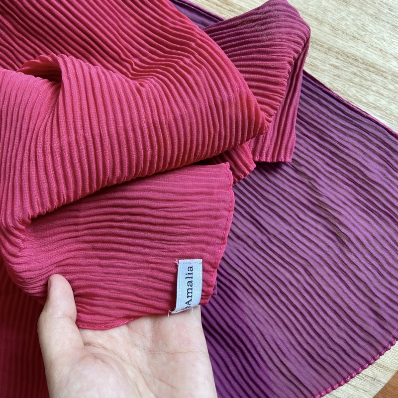 Anna pleats ombre batch 2/pashmina plisket gradasi/pashmina plisket ombre-Velvet