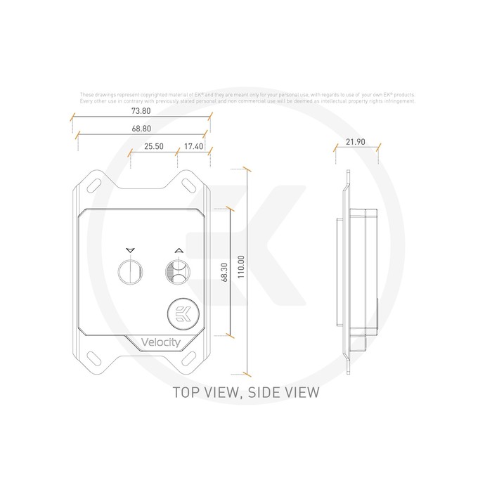 EKWB EK Velocity D-RGB - AMD Nickel + Plexi (Addressable RGB 3pin 5v)