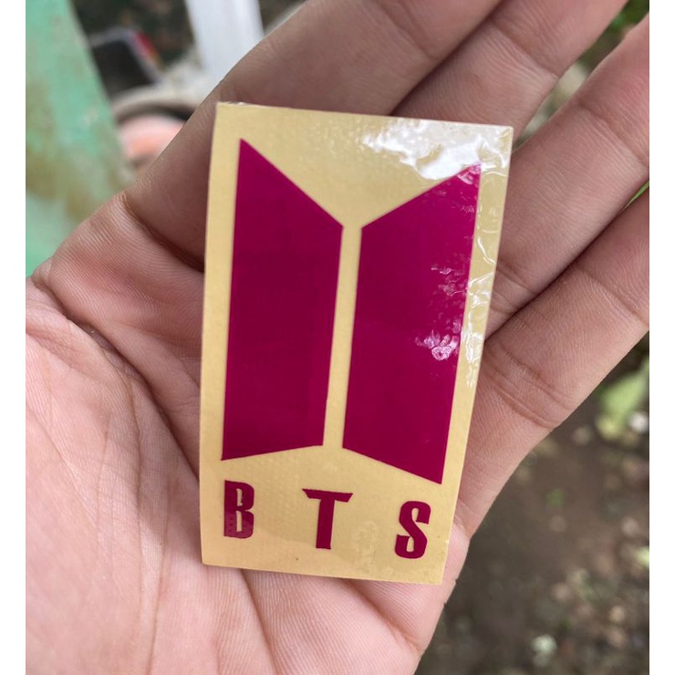 Sticker BTS dan ARMY Cuting stiker bts army  1 logo 1 pcs sicker hp motor helm acc vinyl