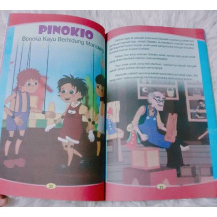 Buku Dongeng untuk Anak - Dongeng Putri Cinderella &amp; Pinokio - Dongeng Pengantar Tidur