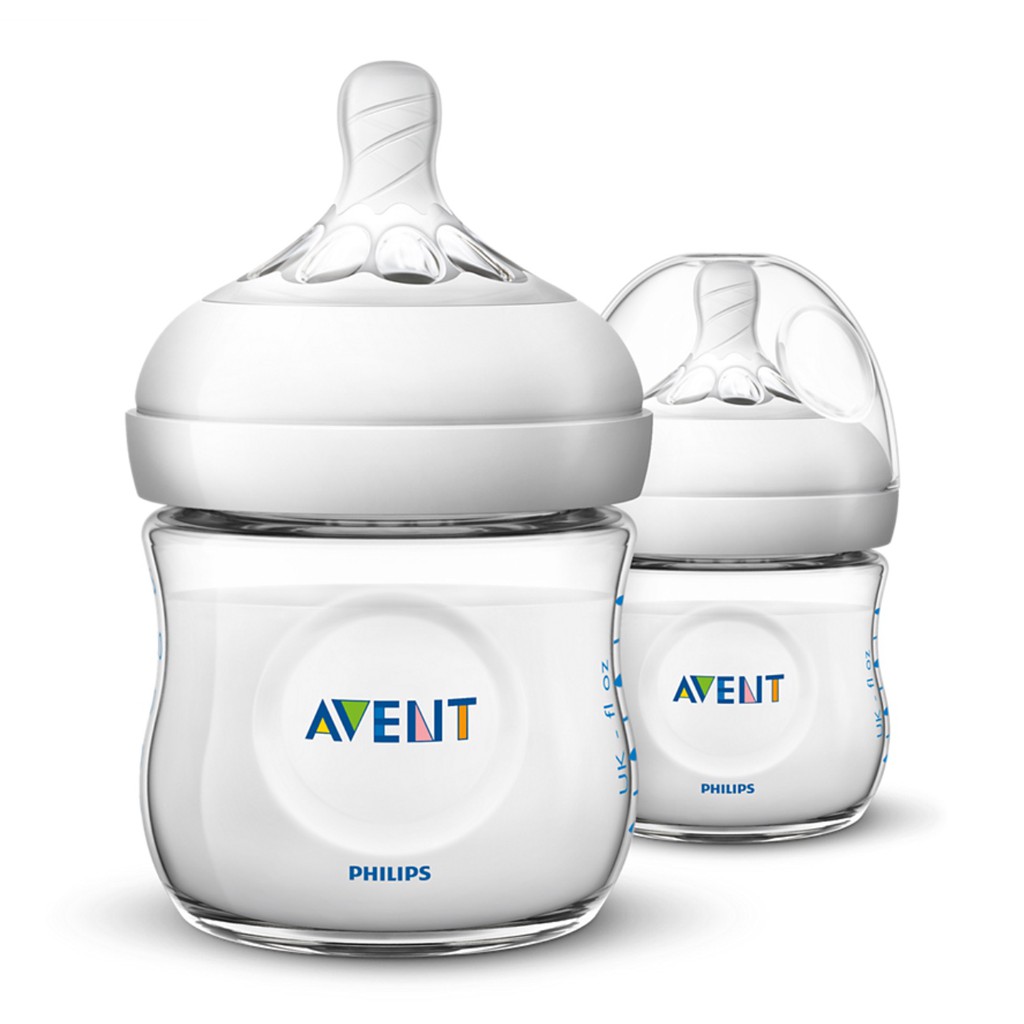 Avent - New Natural Bottle 125ml x 2 WHITE