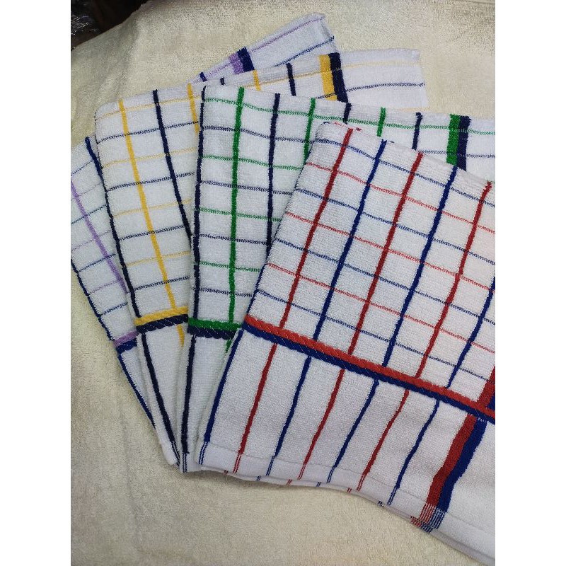 3 pcs serbet handuk kotak tebal