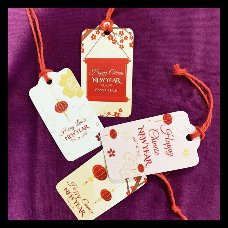 

HANG TAG BIG SIZE IMLEK GIFT LABEL KARTU MINI UCAPAN CHINESE NEW YEAR - ORIENT TERMURAH