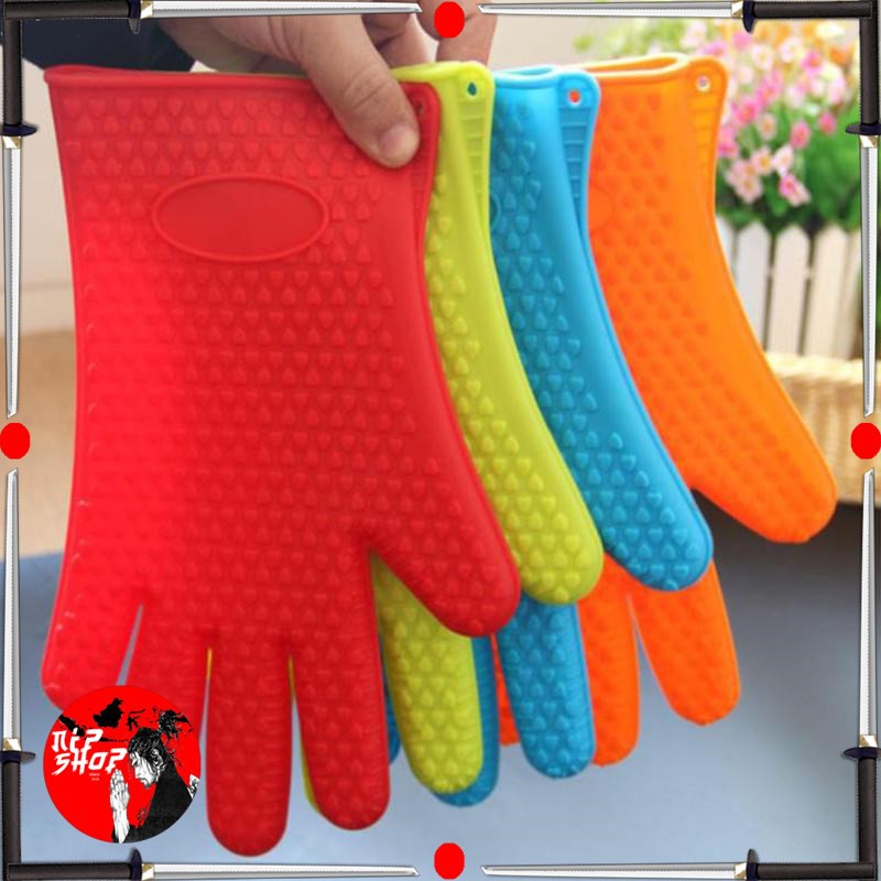 Sarung Tangan Silikon Anti Panas Heat Resistance Kitchen Glove 1 Pcs