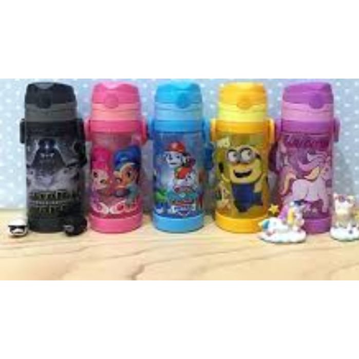 Botol minum karakter anak NX-450 karakter My little pony Cars Frozen Minnion  Doraemon 450ml