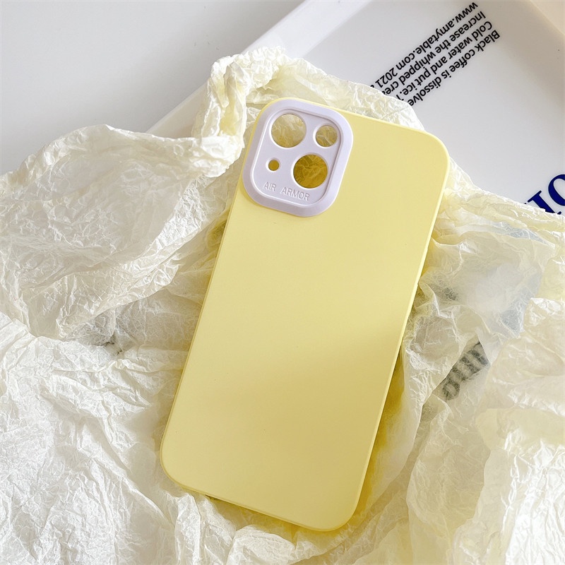 Soft Case Bahan Silikon Warna Macaron Untuk IPhone 13 12 11 7 8 Plus X XS MAX XR