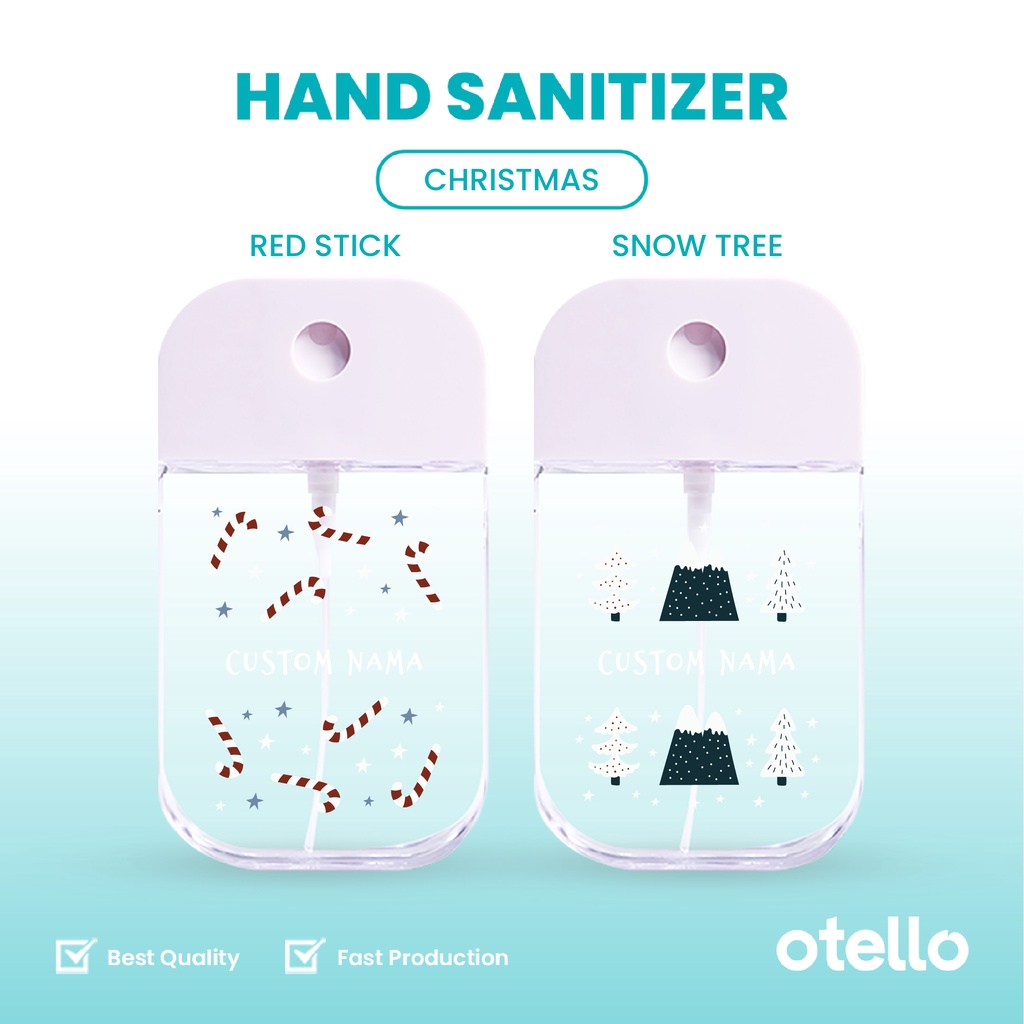 Otello Hand Sanitizer Christmas Natal Spray Botol Semprot Hadiah Gift