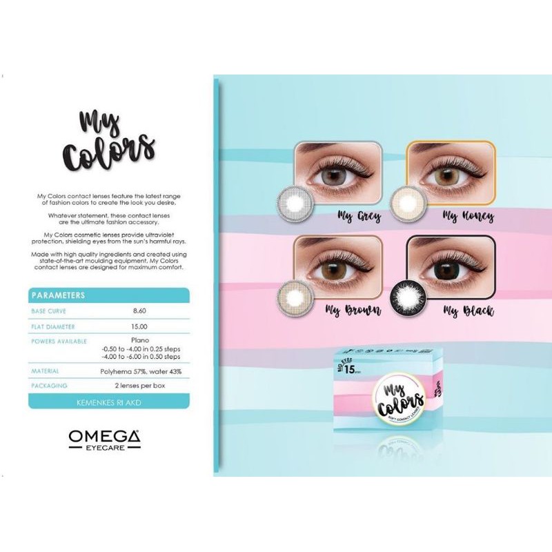 

SOFTLENS MY COLORS DIAMETER 15MM TERMURAH