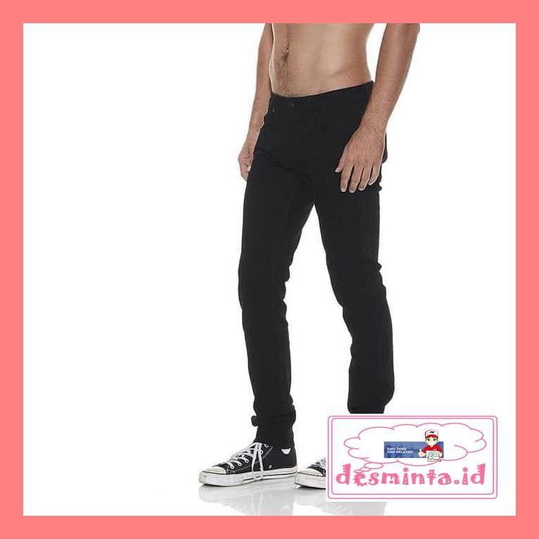 Fashion Pria-Bestjeans- Celana Wrangler Stomper Super Sonic Black Jeans Slim Stretch Original 41S150