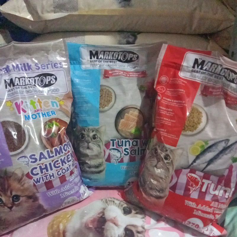 MARKOTOPS all life stage repack 1kg dry food makanan kucing