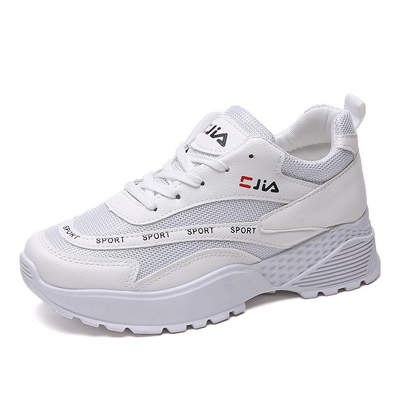 Sepatu Sneakers Wanita Bahan Mesh Breathable untuk Olahraga / Lari