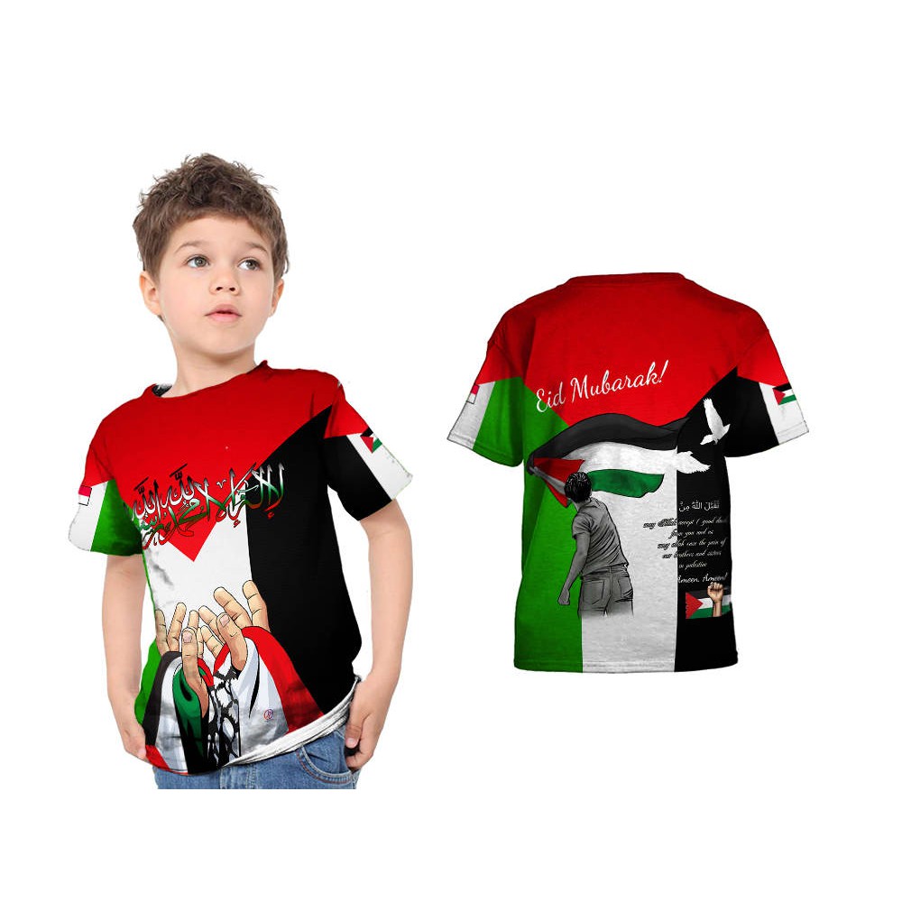 Kaos Anak PALESTINA New 3D Fullprint Terbaru